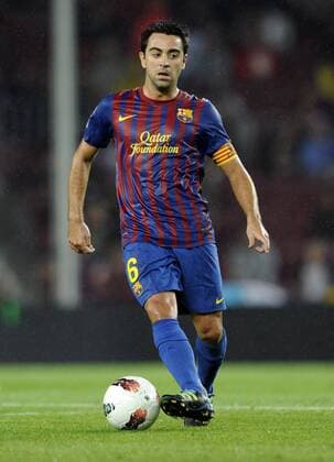 Xavi Hernandez - Football : FC Barcelona Barca vs. Atletico Madrid - Liga - 24.09.2011 Largo Panoramic 