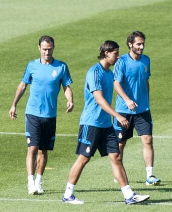 Real Madrid Training - Valdebebas - 26 09 2011 - Ricardo Carvalho, Sami Khedira, Hamit Altintop 