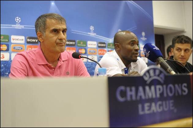Senol Gunes - Didier Zokora - Trabzonspor vs. OSC Lille Metropole - Champions League - 26.09.2011 - Pressconference xJBAutissierx 