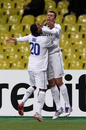 Lucio Inter Celebration UEFA Champions League 2011 2012 CSKA Moscow vs Inter Milan xPaoloxNuccix