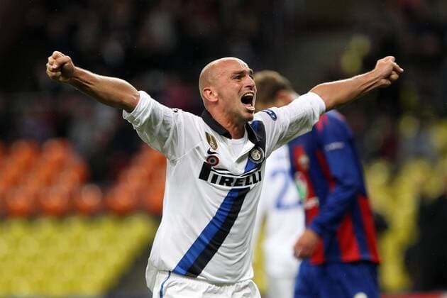 Esteban Cambiasso Inter Celebration UEFA Champions League 2011 2012 CSKA Moscow vs Inter Milan xPaoloxNuccix PaoloX Nucci
