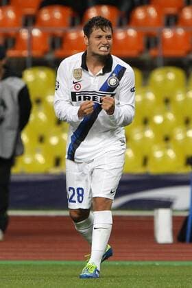 Mauro Zarate Inter Celebration UEFA Champions League 2011 2012 CSKA Moscow vs Inter Milan xPaoloxNuccix PaoloX Nucci