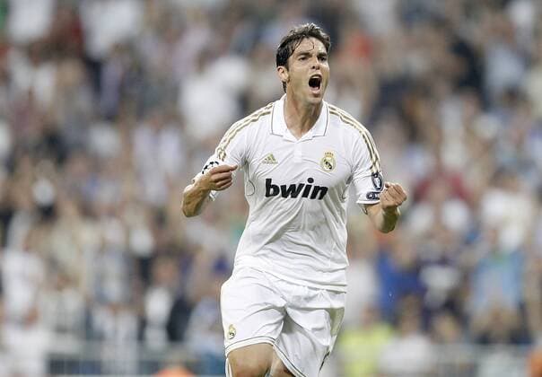 Real Madrid s Kaka celebrates during UEFA Champions League, Real CF Madrid - AFC Ajax Amsterdam ---- (201109275059)