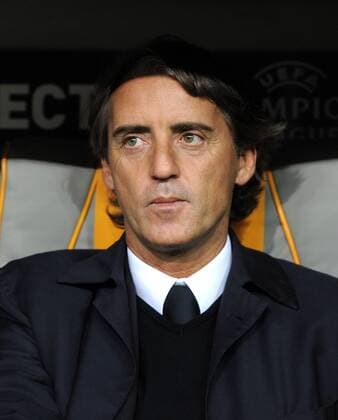 FUSSBALL CHAMPIONS LEAGUE SAISON 2011 2012 27.09.2011 FC Bayern München - Manchester City FC Trainer Roberto Mancini (Manchester City)