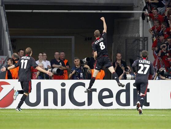 Deutschland, Herren Fussball, UEFA Champions League Vorrunde Bayer 04 Leverkusen vs.KRC GenK, BayerArena Leverkusen, Lars Bender jubel