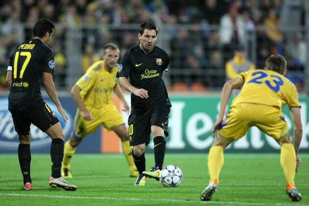 Champions League, Minsk, BATE Borisov - FC Barcelona, Lionel Messi  0S3G8481 o00 Barca