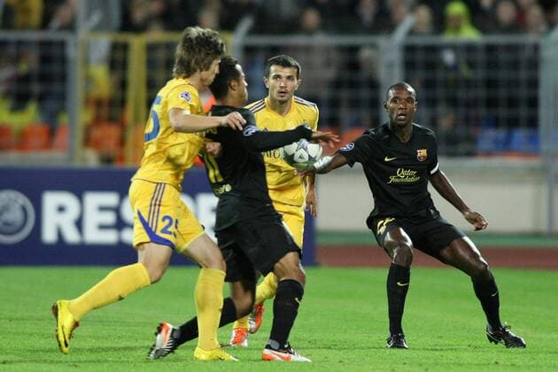 Champions League, Minsk, BATE Borisov - FC Barcelona, Eric Abidal  0S3G8489 o00 Barca