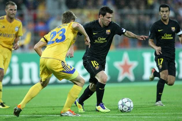 Champions League, Minsk, BATE Borisov - FC Barcelona, Lionel Messi  0S3G8612 o00 Barca
