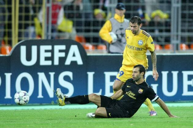 Champions League, Minsk, BATE Borisov - FC Barcelona, JAVIER MASCHERANO  0S3G8865 o00 Barca