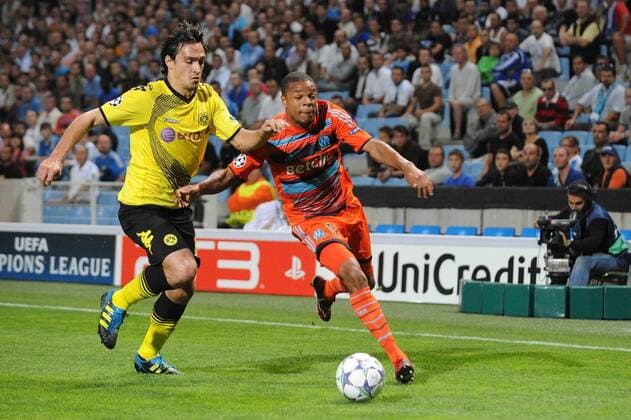 Olympique Marseille (OM) - Borussia Dortmund (BVB), Loic Remy (OM) Mats Hummels (Dortmund)--- xN.LeGouicxFEPx 