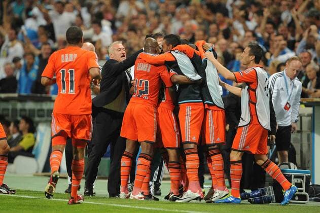 Olympique Marseille (OM) - Borussia Dortmund (BVB), Andre Ayew et Didier Descamps (OM)--- xN.LeGouicxFEPx 