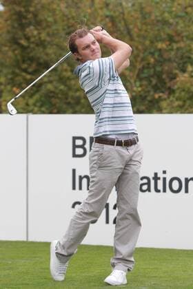Martin Kaymer zu Besuch in Stommeln auf dem Golfplatz Gut Lärchenhof im Rahmen der Auftaktveranstaltung BMW International Open (Juni 2012) Bruder Philip o0 privat Familie