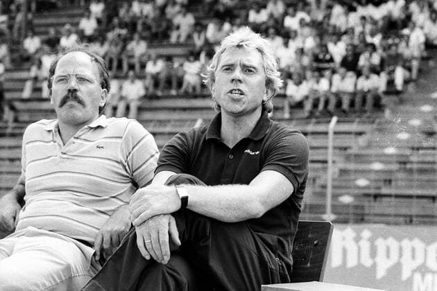 Trainer Timo Zahnleiter (SV Darmstadt 98, re.) Hans Dieter pessimistisch Skepsis