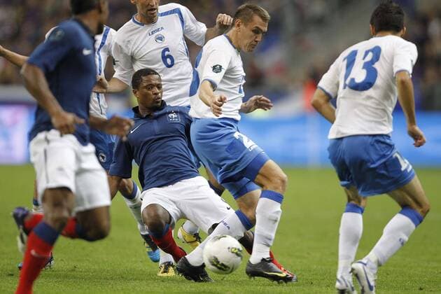 Patrice Evra (FRA), Boris Pandza (Bosnien), Paris, Frankreich - Bosnien Herzegovina xGwendolineLeGoffx 