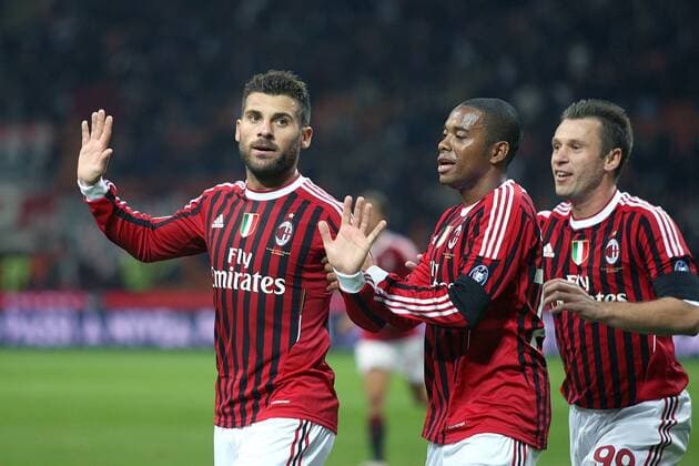 (L-R) ANTONIO NOCERINO - ROBINHO - ANTONIO CASSANO
