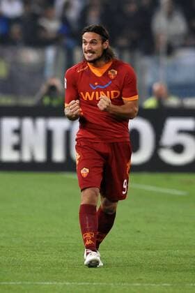 Esultanza di Pablo Daniel OSVALDO Roma dopo il gol Goal celebration Lazio Roma vs AS Roma Serie A andreaxstaccioli