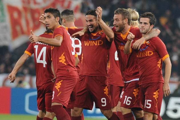 Esultanza di Osvaldo (Roma) dopo il gol Lazio Roma vs AS Roma Serie A AntoniettaxBaldassarre