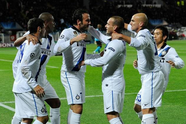Lille 18 10 2011 - Champions League (LOSC) OSC Lille - Inter Mailand: Giampaolo Pazzini (C)
