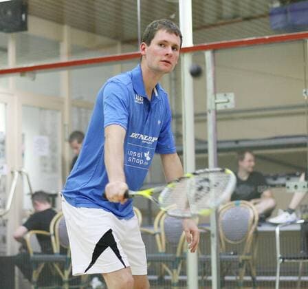 Squash Bundesliga SI Stuttgart 21.10.11 Insel Ben Petzoldt ( Insel Stuttgart )