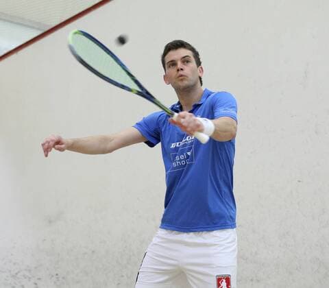 Squash Bundesliga SI Stuttgart 21.10.11 Insel Moritz Dahmen ( Insel Stuttgart )