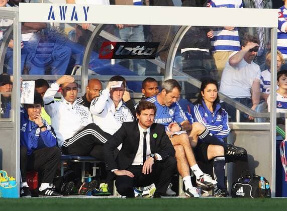 Andre Villas-boas manager of Chelsea FC London Barclays Premier League Queens Park Rangers v Chelsea FC London 23rd October, 2011 EDITORIAL USE ONLY. No use with unauthorised audio, video, data, fixture lists, club league logos or live services. Online in-match use limited to 120 images, no video emulation. No use in betting, games or single club league player publications.
