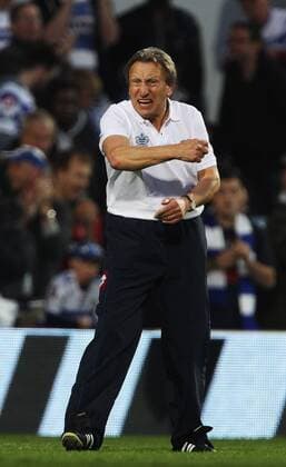 Neil Warnock manager of Queens Park Rangers at the end of the game Barclays Premier League Queens Park Rangers v Chelsea FC London 23rd October, 2011 EDITORIAL USE ONLY. No use with unauthorised audio, video, data, fixture lists, club league logos or live services. Online in-match use limited to 120 images, no video emulation. No use in betting, games or single club league player publications. QPR