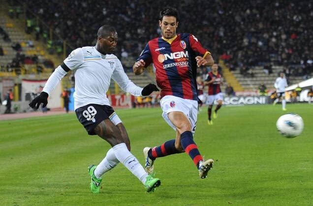 Djibril CISSE (Lazio), Nicolo CHERUBIN (Bologna), Bologna FC - Lazio Rom allexsabba