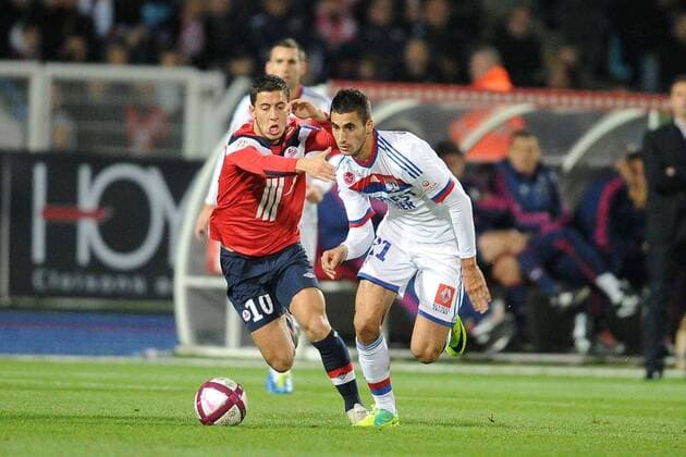 OSC Lille - Olympique Lyon, Eden Hazard (Lille) Maxiime Gonalons (Lyon) ---- NxLeGouicxFEPx 