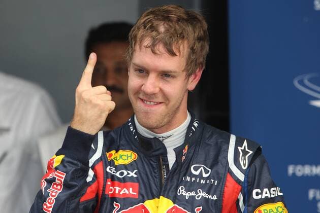 Motorsports: FIA Formula One World Championship 2011, Grand Prix of India, 01 Sebastian Vettel (GER, Red Bull Racing), xHOCHxZWEIx