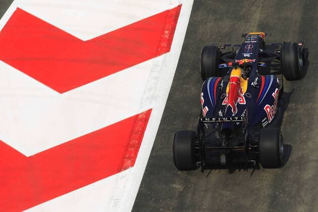 Motorsports: FIA Formula One World Championship 2011, Grand Prix of India, 01 Sebastian Vettel (GER, Red Bull Racing), xHOCHxZWEIx