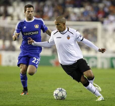Valencia CF - Bayer 04 Leverkusen, Gonzalo Castro, Sofiane Feghouli 