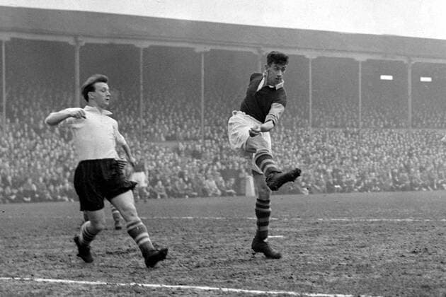Jimmy Adamson (Burnley FC) Preston North End v Burnley FC; 06 04 1953  sw