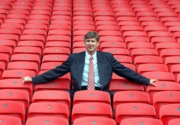 Fußball, Trainerhistorie, FC Arsenal ARSENE WENGER, NEW ARSENAL FC MANAGER, Shooting, 22 9 1996.  o0 Präsentation o00 1997