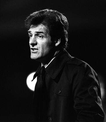 John Lyall the West Ham United Manager. European Cup Winners Cup, 1 10 80.  o0 sw o00 1981