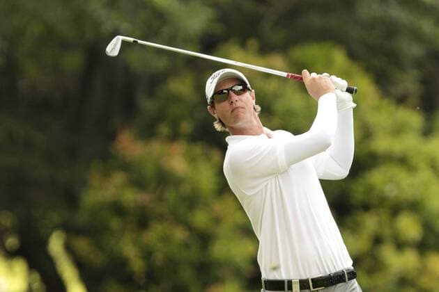 11.11.2011. Singapore. Nicolas Colsaerts (BEL) drives his approach shot from the fairway of hole 9 of the Tanjong Course during Round 2 of the Barclays Singapore Open 2011, Sentosa Golf Club. xDanielxSweex  ActionPlus11219837 Content restricted for UK based newspaper