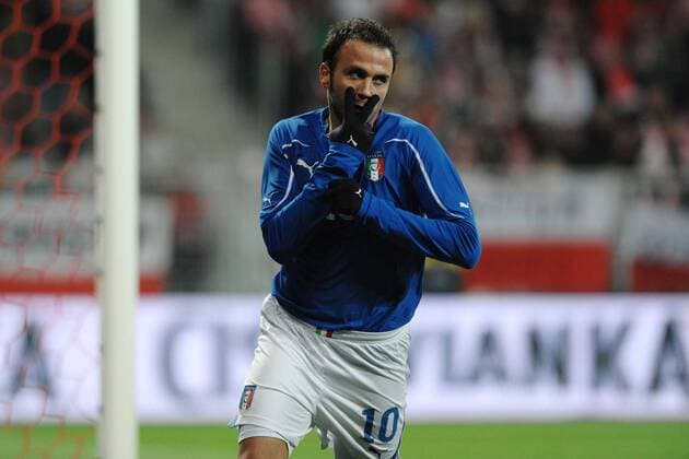 Wroclaw 11 11 2011 Polen - Italien: Giampaolo Pazzini 