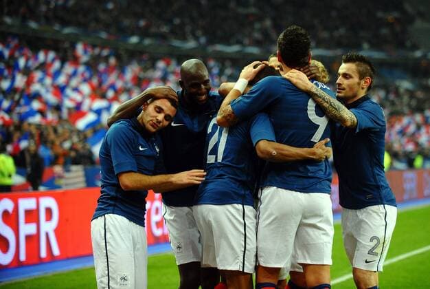 Loic REMY - Olivier GIROUD - Alou DIARRA - Marvin MARTIN - Mathieu DEBUCHY - FRA vs. USA - 11.11.2011 - AnthonyBIBARD FEP Panoramic 