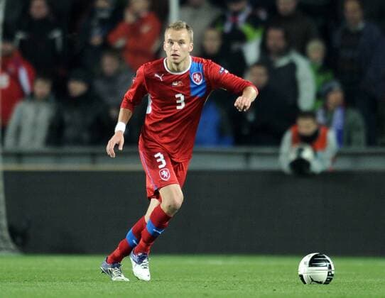Fussball International, Nationalmannschaft EURO 2012 Play Off, Qualifikation, Tschechische Republik - Montenegro 11.11.2011 Michal Kadlec (Tschechische Republik) 