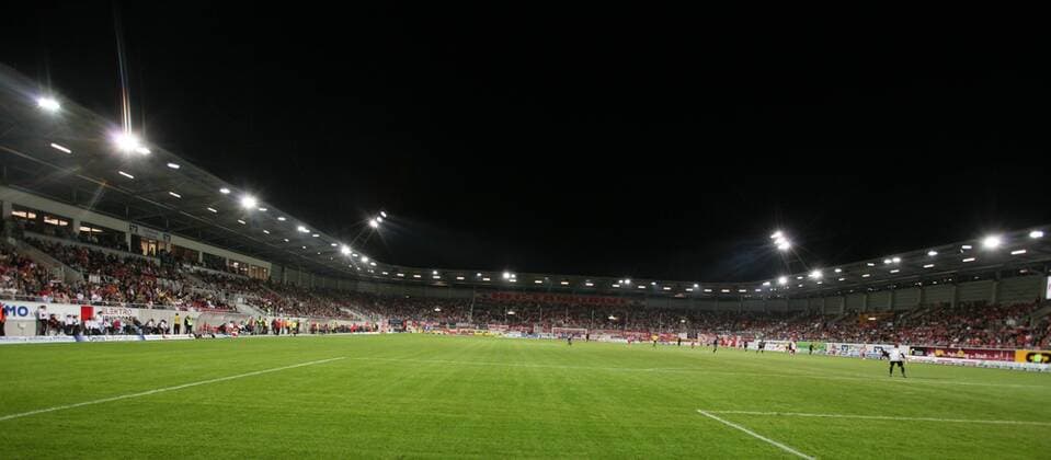 Fußball Regionalliga Nord Männer Hallescher FC HFC - Erdgas Stadion o0 Totale Sportstätte