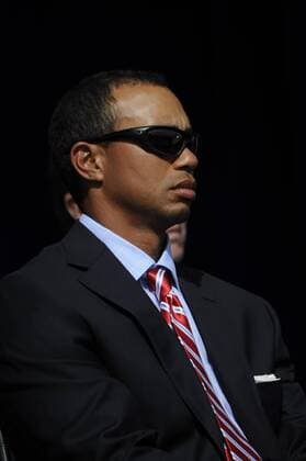 16.11.2011, Melbourne Australia. The Presidents Cup. Tiger Woods at The Opening Ceremony. America verse the rest of the world except Europe played at the Royal Melbourne Golf Club. xPeterxBlakemanx  ActionPlus20111817 o0 President s