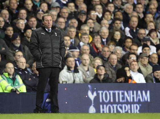 Tottenhams Harry Redknapp looks on Barclays Premier League Tottenham Hotspur v Aston Villa 21st November, 2011 EDITORIAL USE ONLY. No use with unauthorised audio, video, data, fixture lists, club league logos or live services. Online in-match use limited to 120 images, no video emulation. No use in betting, games or single club league player publications.