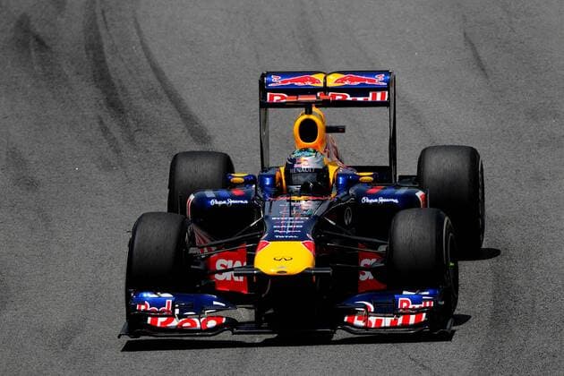 formula 1 GP, Brasilien in Sao Paulo Interlagos, 26.11.11, Sebastian Vettel, Red Bull Racing,