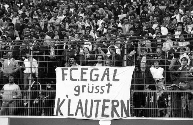 07.05.1985, Kaiserslautern - 1. Bundesliga 1984 1985 - 1. FC Kaiserslautern - FC Egal grüsst Lautern