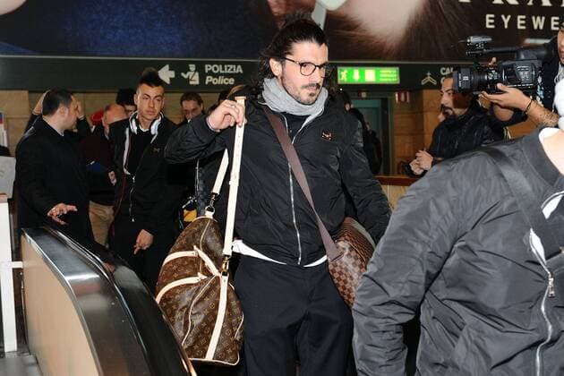 Malpensa Airport - Abreise des AC Mailand ins Trainingslager nach Dubai: Gennaro Gattuso 
