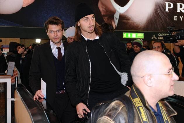 Malpensa Airport - Abreise des AC Mailand ins Trainingslager nach Dubai: Zlatan Ibrahimovic 