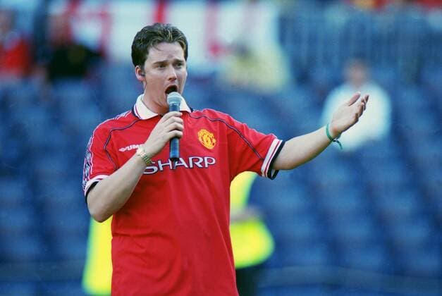 Russell Watson (Opera singer) 26 05 1999 European Champions League Final, Barcelona Manchester United v Bayern Munich. 