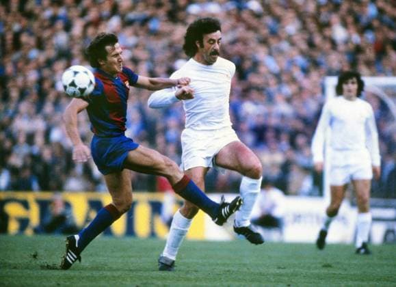 Vicente Del Bosque (Real Madrid) Real Madrid vs FC Barcelona - Primera Division 1979 80. 23 09 1979 