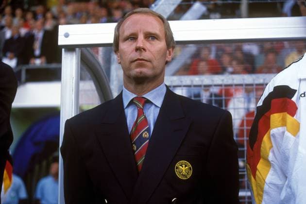 Fußball, EM Finale 1992 in Göteborg, Dänemark - Deutschland 2:0 Bundestrainer Berti Vogts (Deutschland)