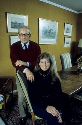 Hans Günther Winkler und Ehefrau Debby 11 95 her leger hoch halb Reiten Marketing Wirtschaft