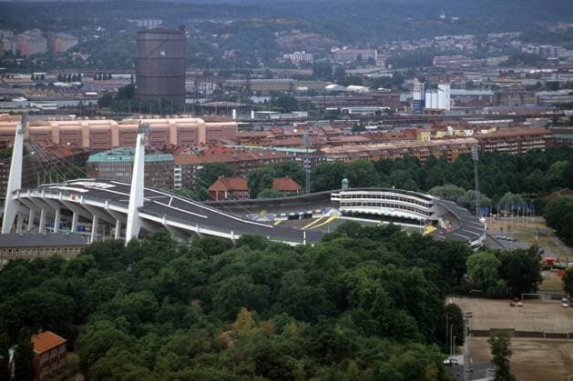 Ullevi Stadion in Göteborg, während der EM 1992 in Schweden